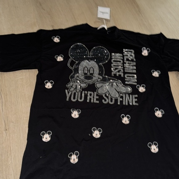 Black graphic short sleeve oversized t-shirt - Picture 3 of 5